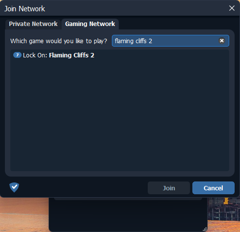 Radmin VPN: LockOn Flaming Cliffs 2 network