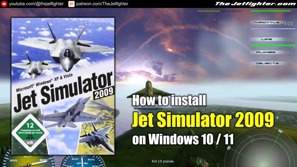 How to install Jet Simulator 2009 on Windows 10 or Windows 11