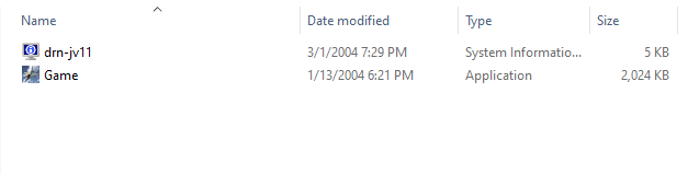 No CD Patch file